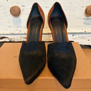 Huma Blanca Willa Calf Hair and Suede Heels 39